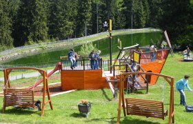 Climbing at the climbing park is a lot of fun, © Alpengasthof Enzian