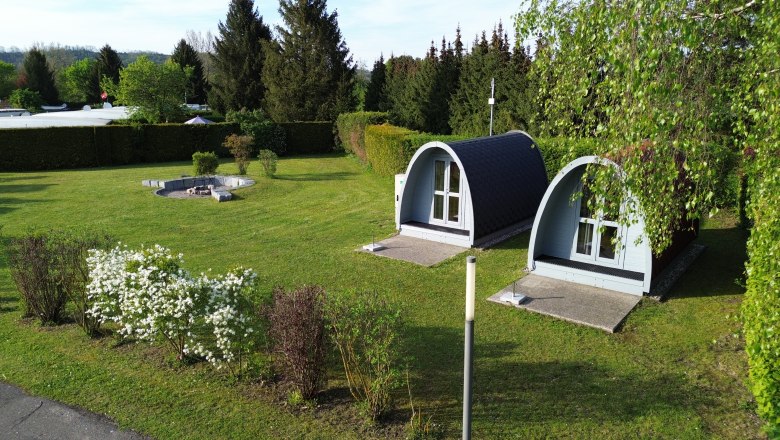 Our camping pods, &copy; Lukas Winter