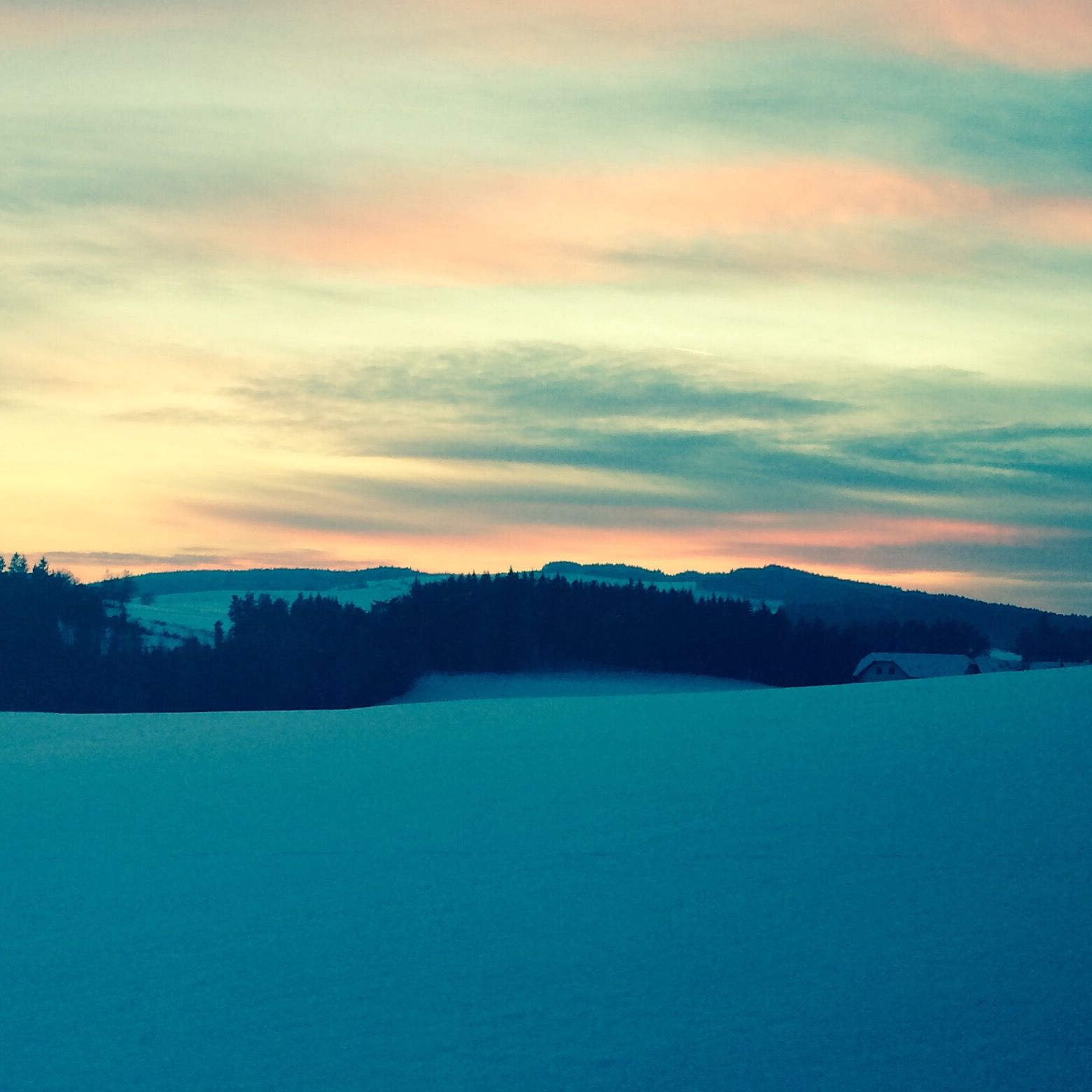 Winter sunset