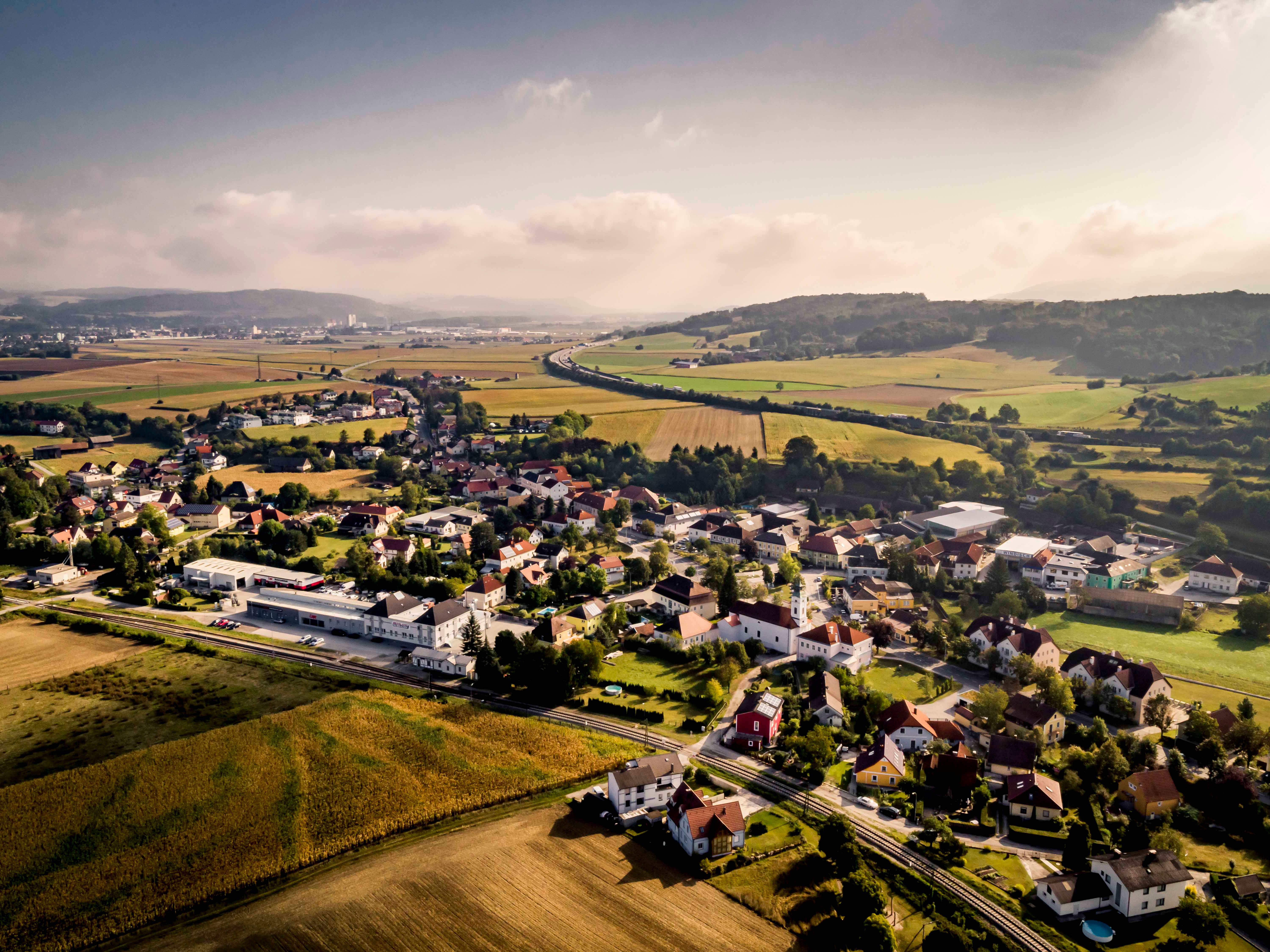 Aerial view of Erlauf