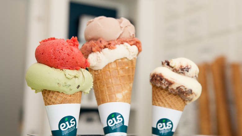 Delicious ice cream from Eis-Greissler, © Eisgreissler