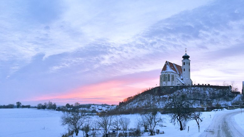 Gerolding parish church in winter, © Corinna Mader