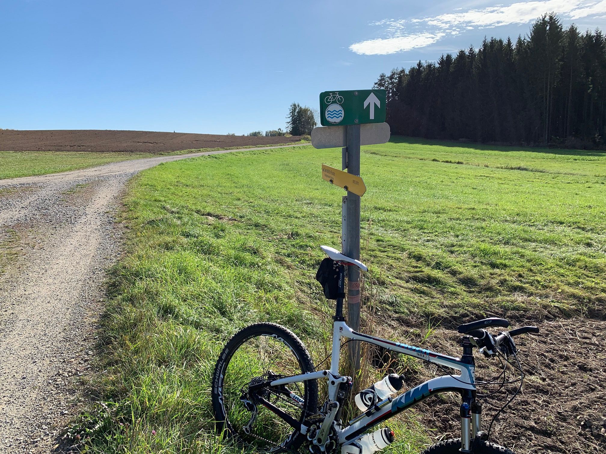 Numerous cycle paths from the front door