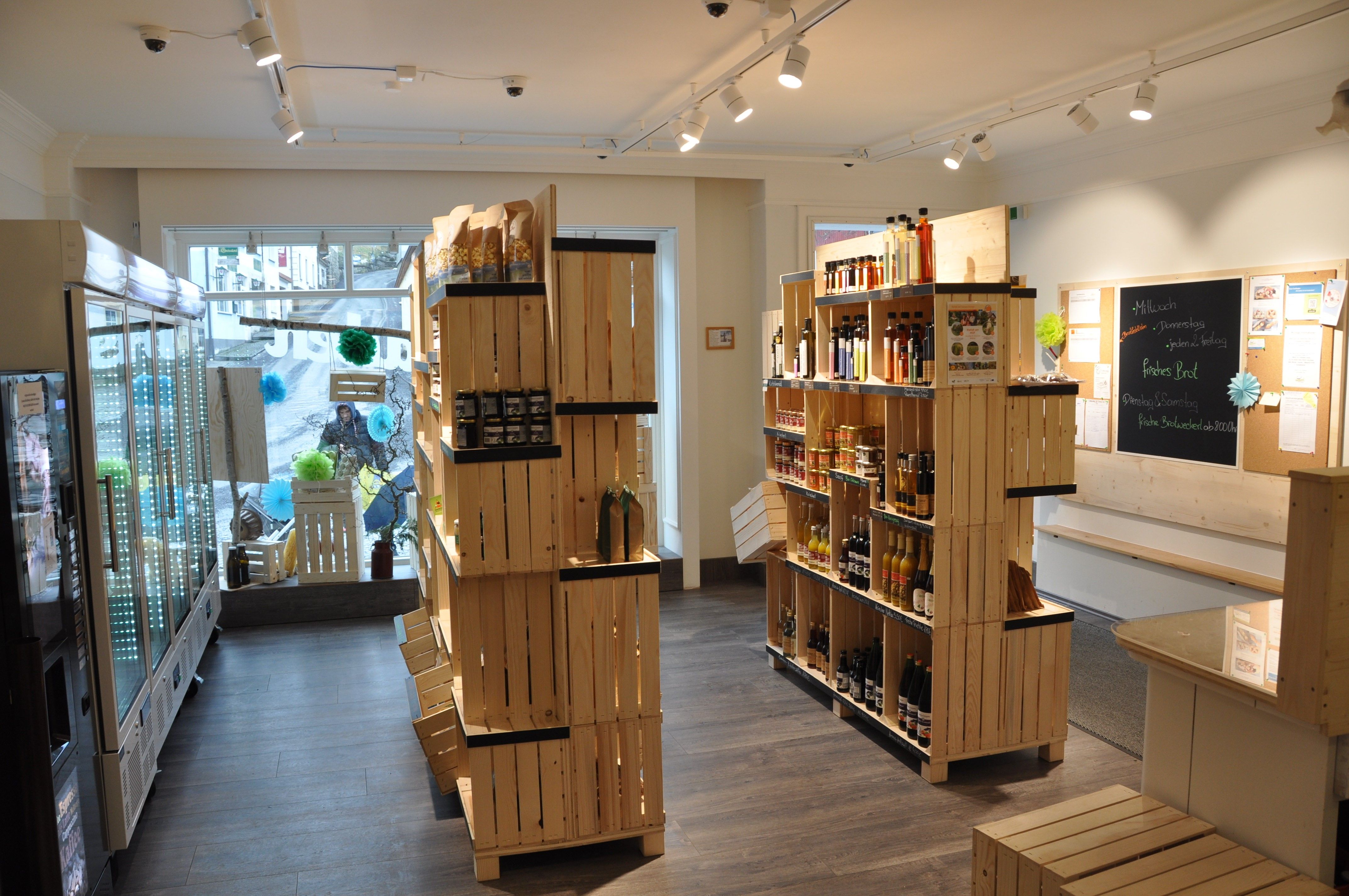Salesroom in the village store