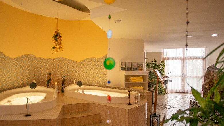 Wellness area, © Hotel des Glücks