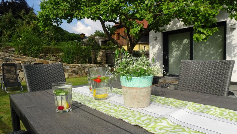 Garden of vacation home Johanna, © Familie Schoßmann