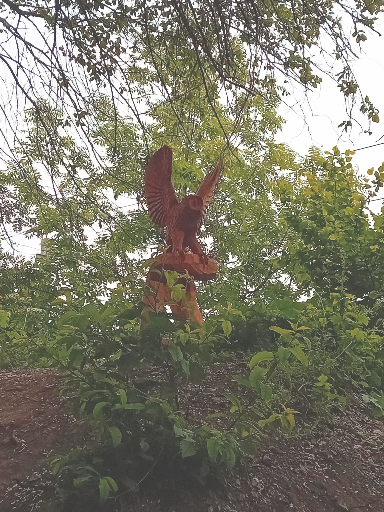 Wood carving figure