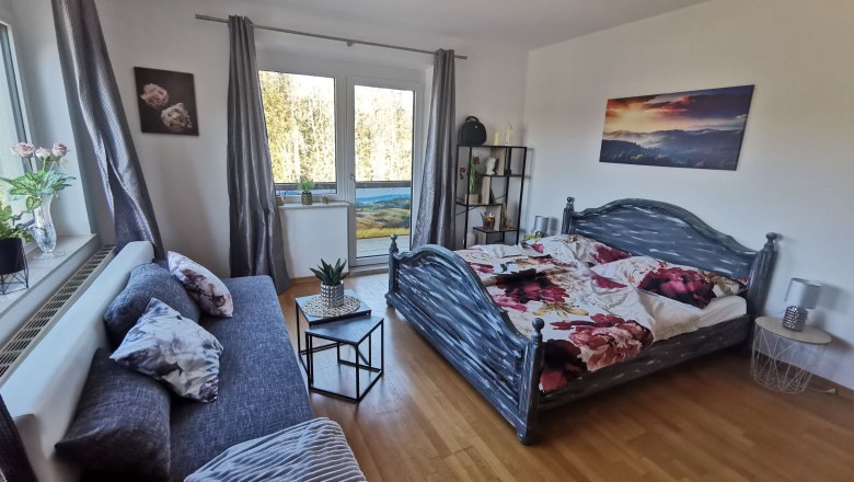 Rose apartment - living/sleeping area, © © HomeW4, Sonja Wiesinger