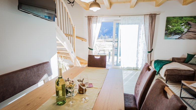 Green vacation apartment - dining area, © Ludwig Fahrnberger