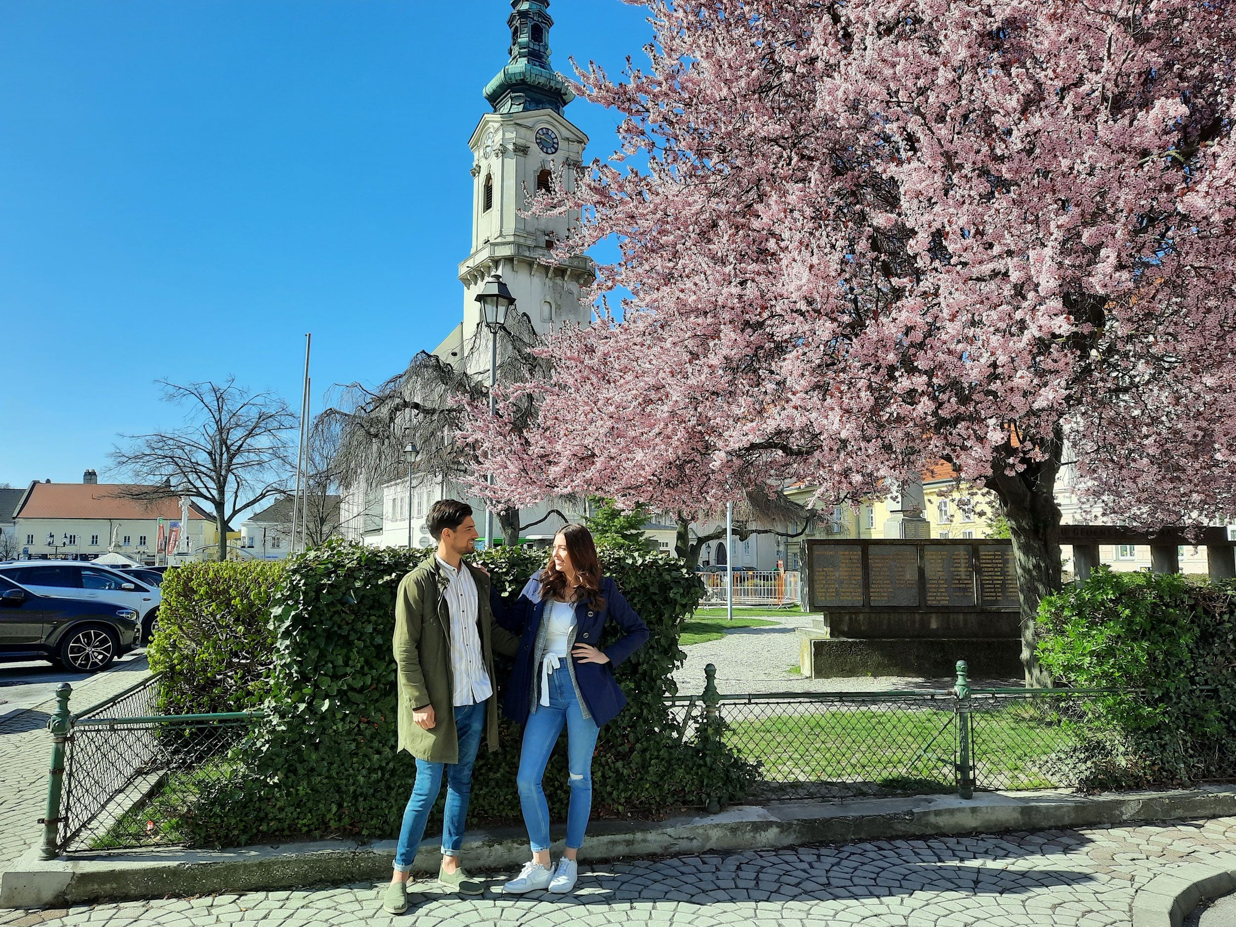 Town walk Bruck/Leitha, main square