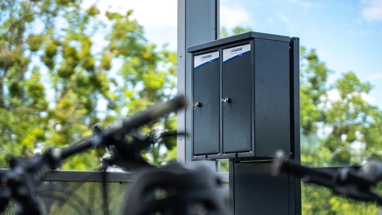 Bike charging station Roman city Carnuntum, © RSV