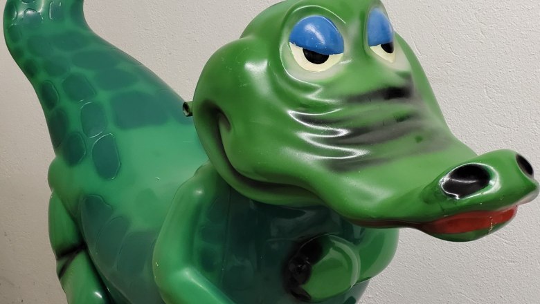 Kiddy Ride crocodile, &copy; Flippermuseum Lichtenau