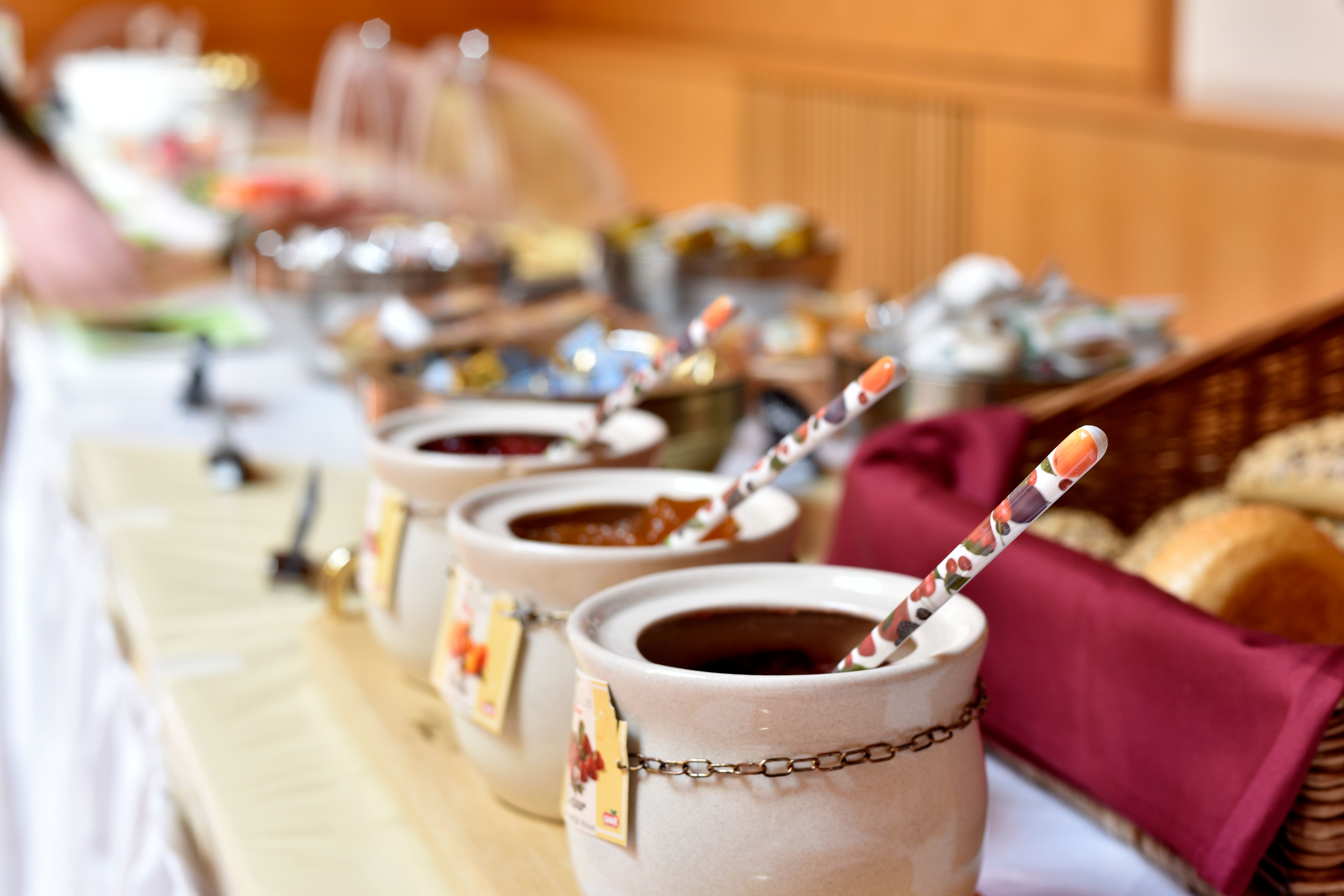 Rich breakfast buffet 