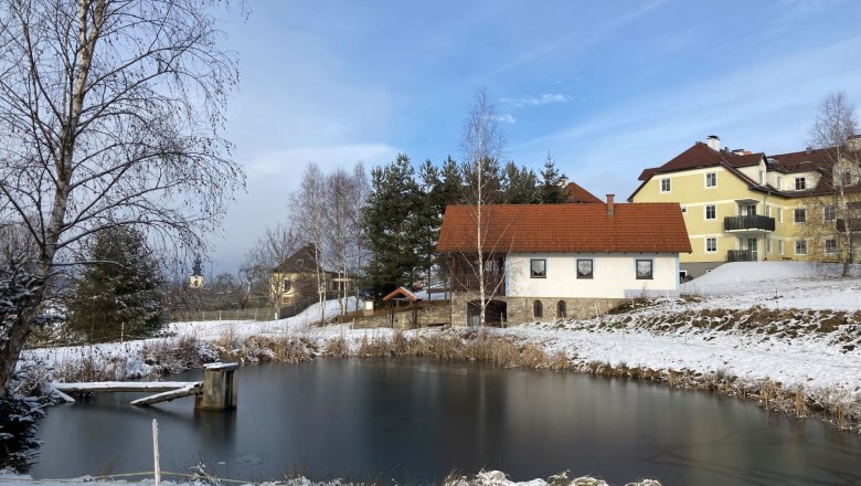 Pond-with-fishing-house, &copy; Rosina Steinbrunner