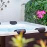 Heated outdoor whirlpool