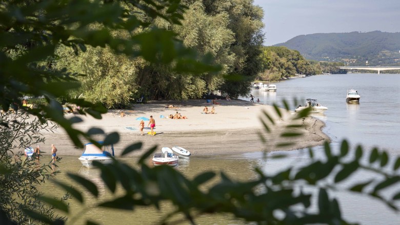 Danube beach in Luberegg, © Donau NÖ/Barbara Elser