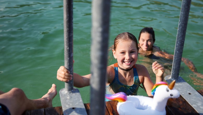 Swimming fun at Lake Erlaufsee, &copy; weinfranz.at