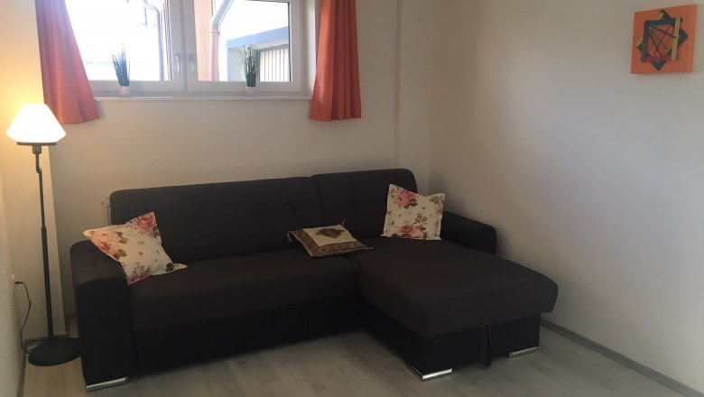 Living room with corner sofa