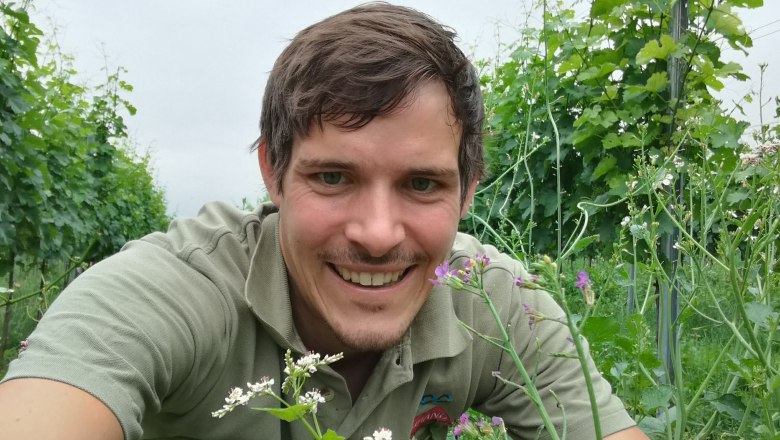 TDR winemaker Altmann in the vineyard, &copy; Altmann