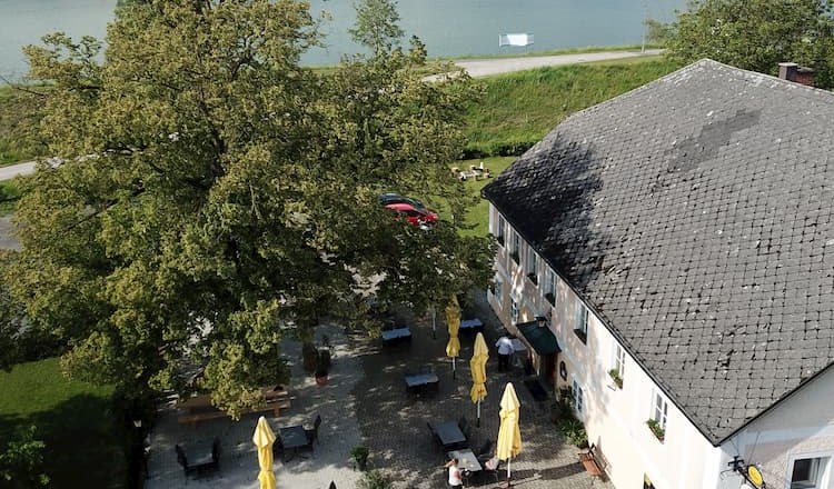 Aerial view of the Schiffmeister Inn, &copy; Gasthof Schiffmeister