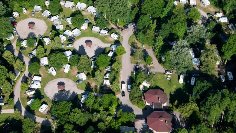 Campsite from above