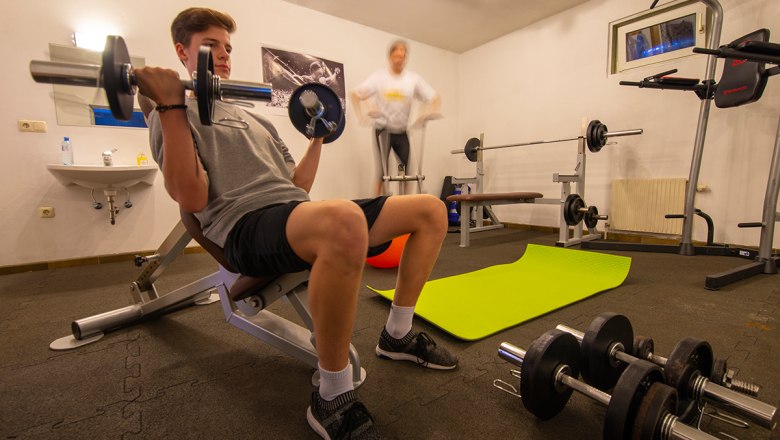 Fitness room, © Hotel des Glücks