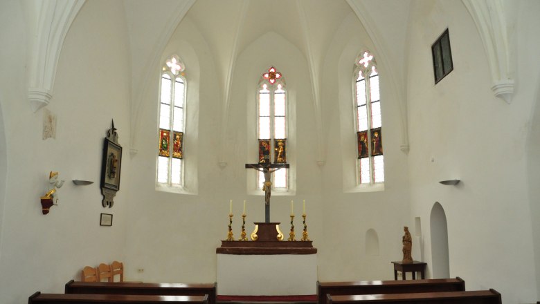 Interior view of the Nikolokirche Holzern, © Gemeinde Krummnußbaum