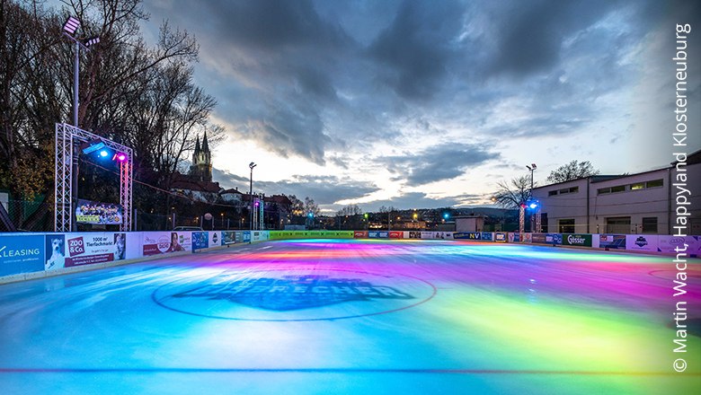 Ice rink at party, &copy; Martin Wacht, Happyland Klosterneuburg