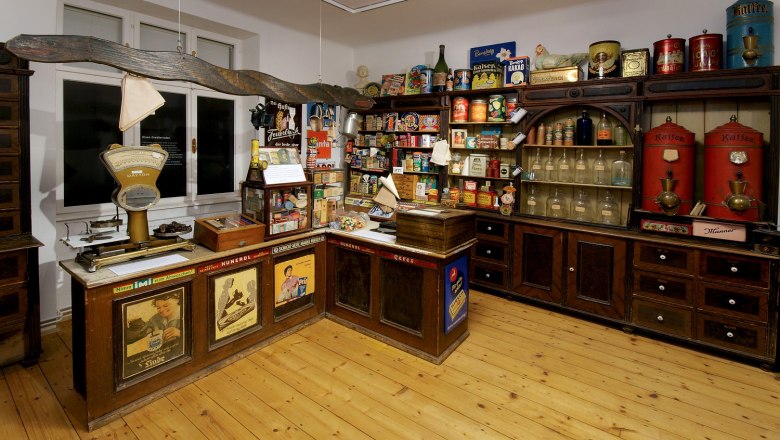 Historic corner store in the Waidhofen an der Thaya town museum.
