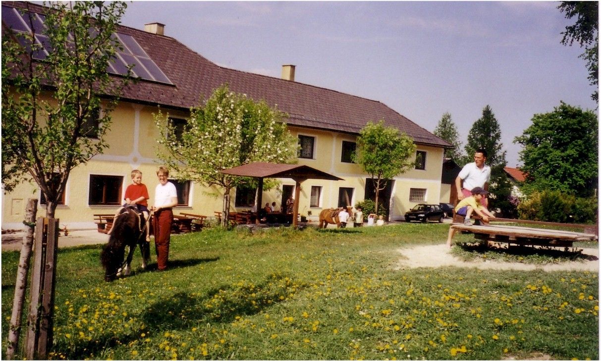 A farm with people who enjoy outdoor activities.