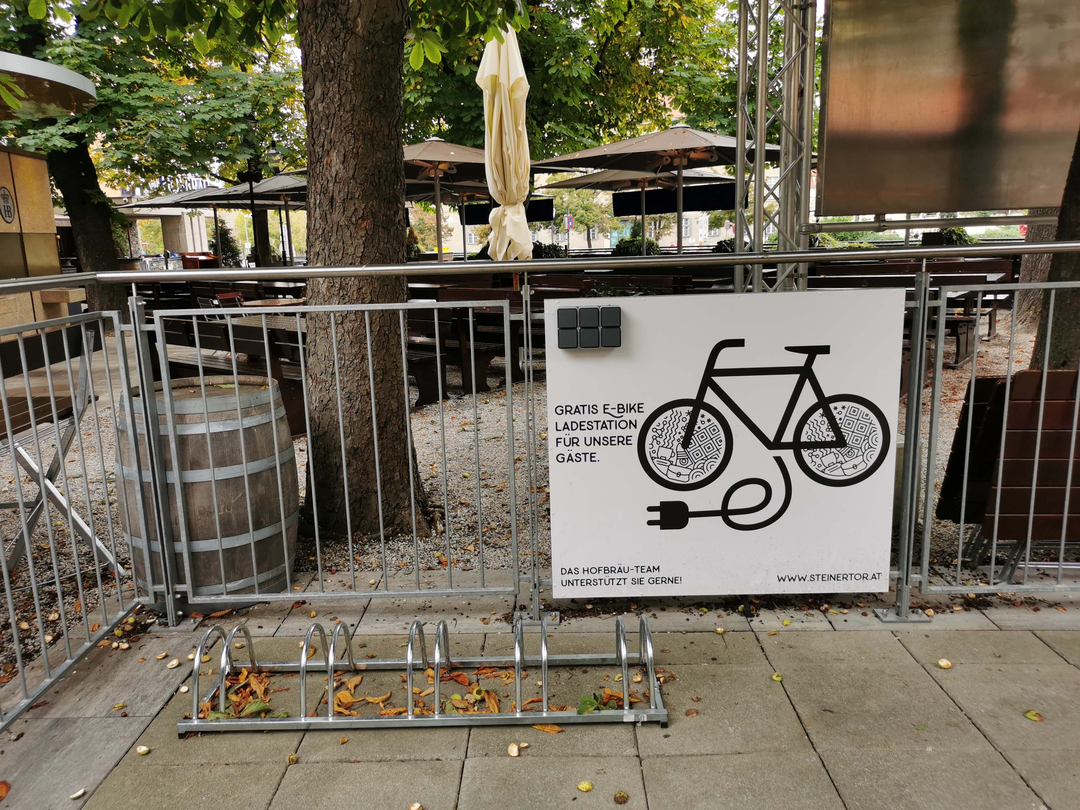 E-charging stations at the Hofbräuhaus