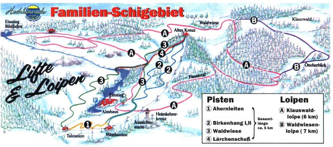 Piste & trail map