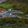 Aerial view of the Steigenberger Hotel & Spa in Krems, surrounded by forest and vineyards.
