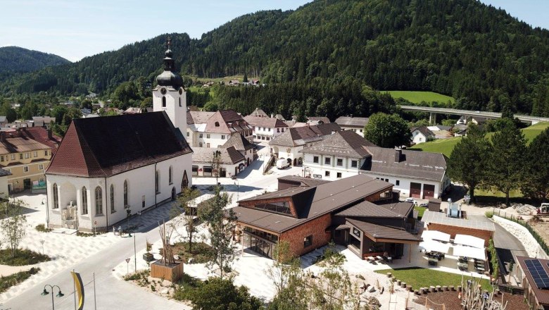 Meeting zone in the center of Lunz am See, &copy; Alois Graf