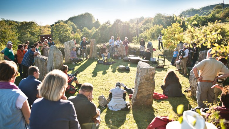Event at the stone circle, &copy; Daniela Matejschek