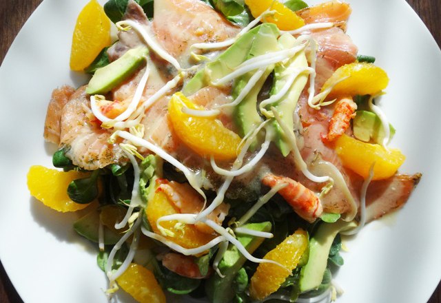 Salmon trout & avocado, &copy; I.R.