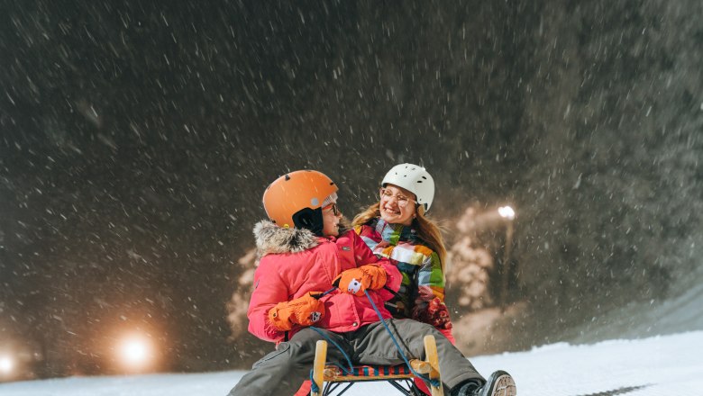 Tobogganing on Semmering