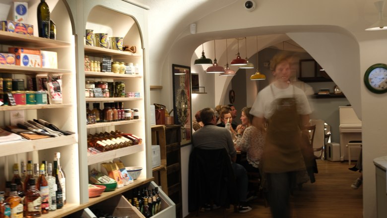 Finest French specialties in the historic vault - from raw milk cheese to tart. Tasting & special events every Saturday!, © La Marchande @Lily