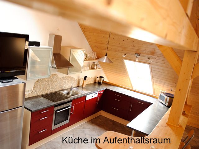 Kitchen with lounge Ferienstadl Hammerau