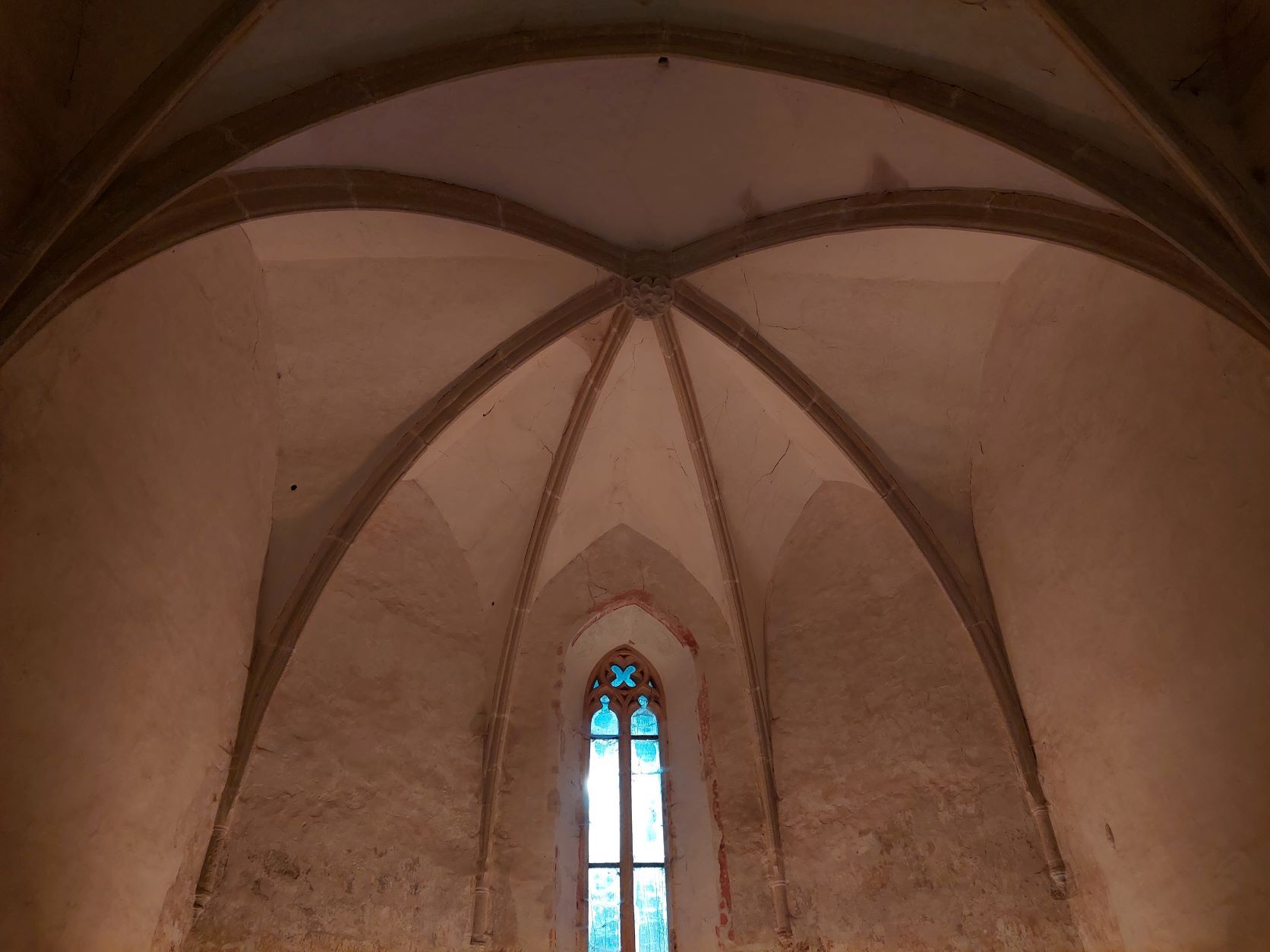 Ribbed vault in the cult room