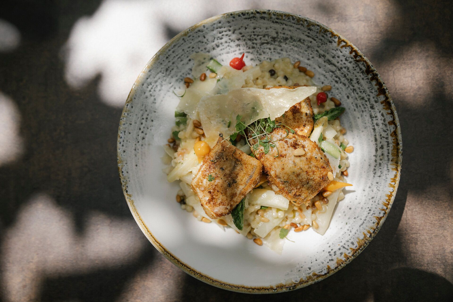 Freshly prepared dishes at EGINO
