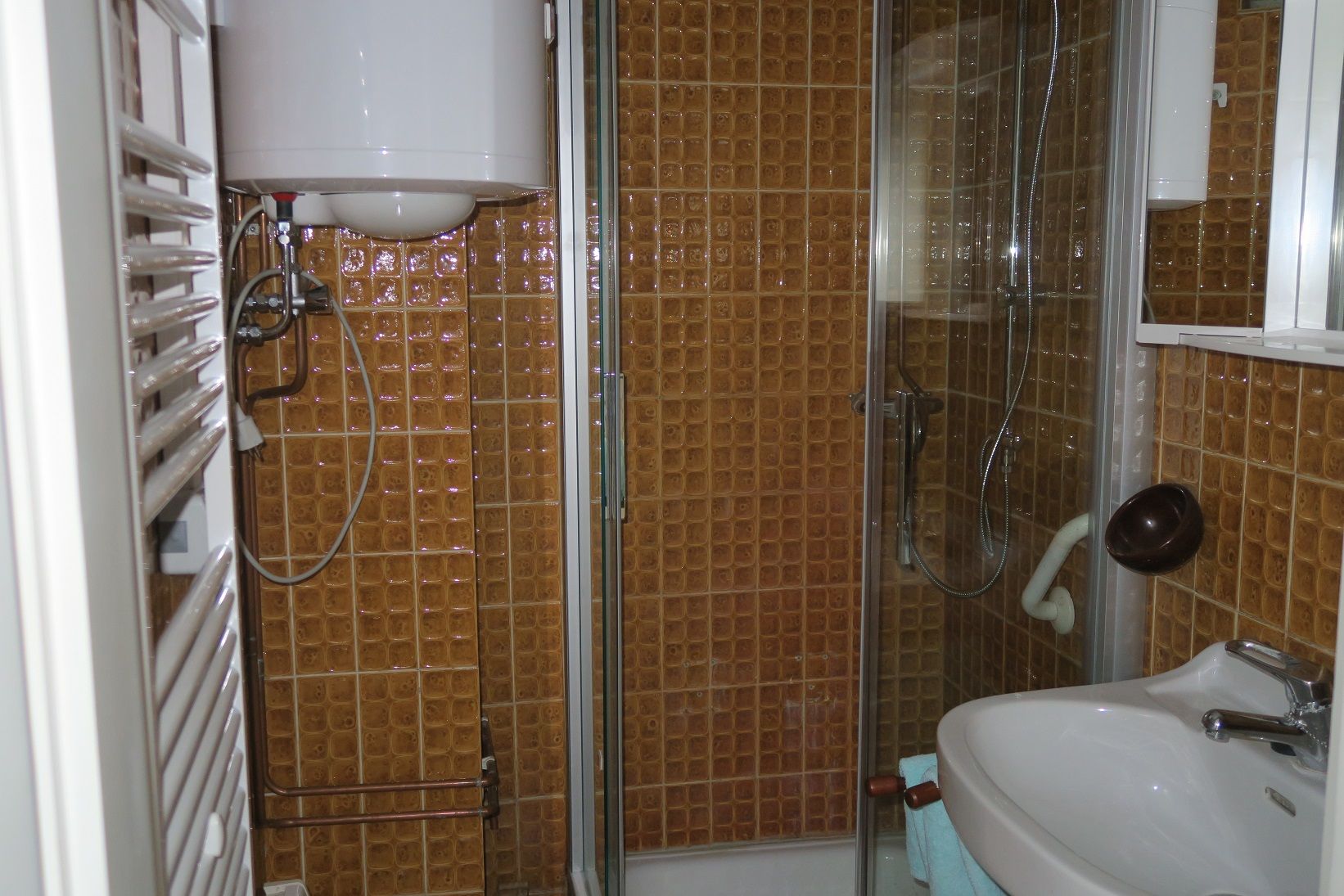 Shower in the Dörrmühle vacation home