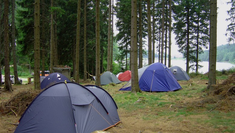 Campsite at Schlesingerteich, © Tourismusverein Bärnkopf Campsite at Schlesingerteich, © Tourismusverein Bärnkopf