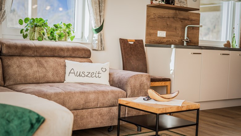 Green vacation apartment - living area, © Ludwig Fahrnberger