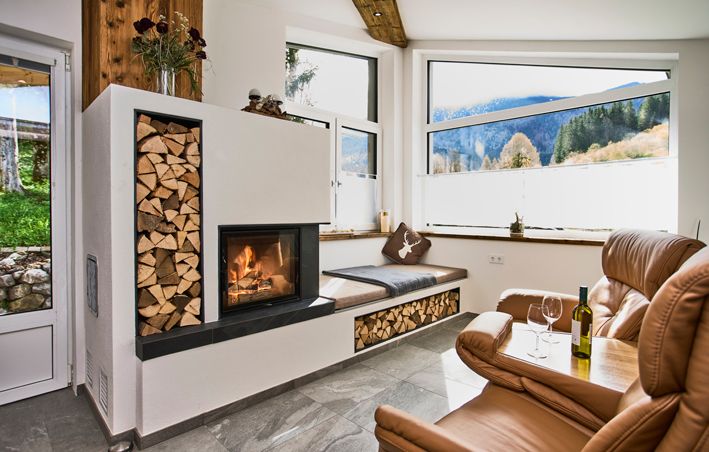 Vacation apartment open fire