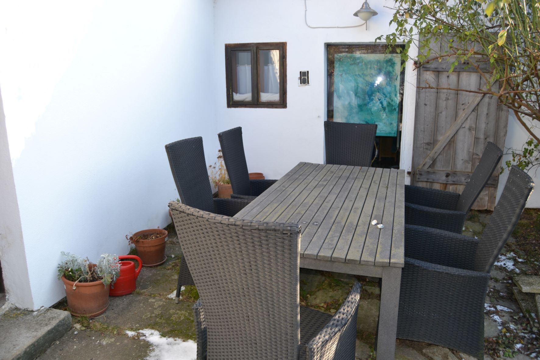 Sitting area in the garden
