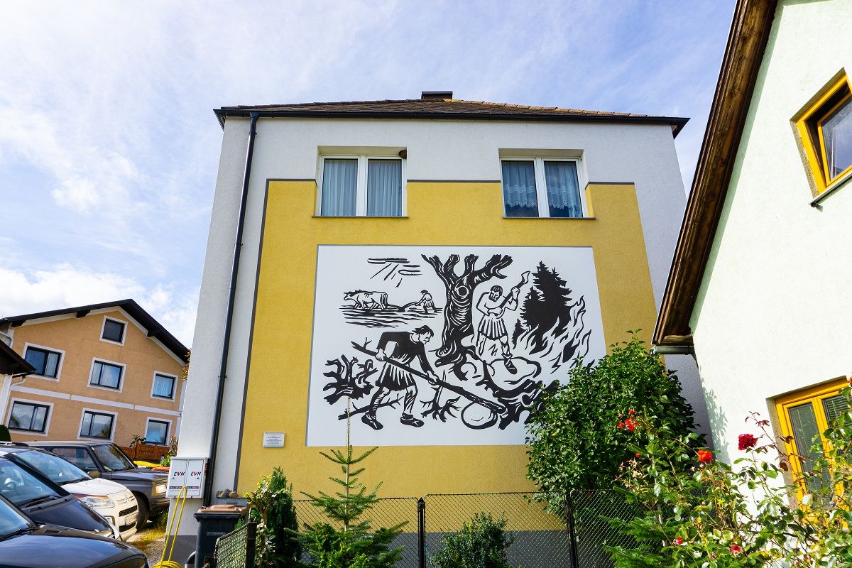 Artist's motif - Legend of the origin of Braunegg