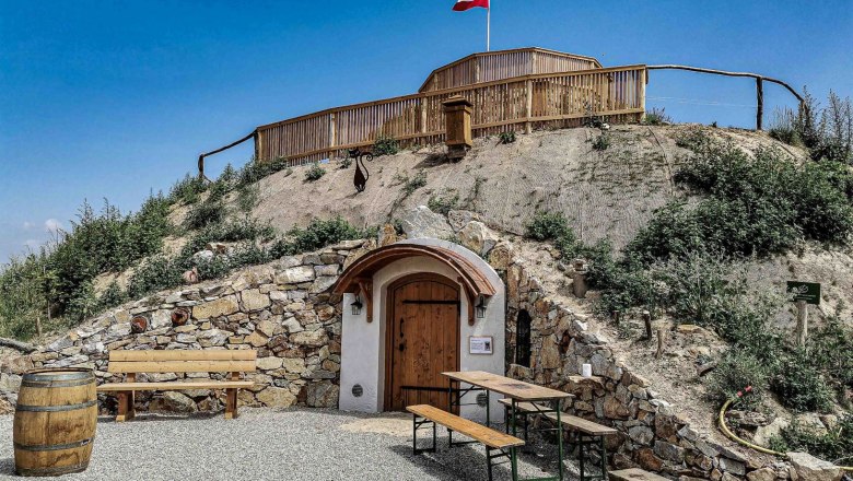 Vineyard snail Entrance to the wine cellar, © HanSu.Foto.Design