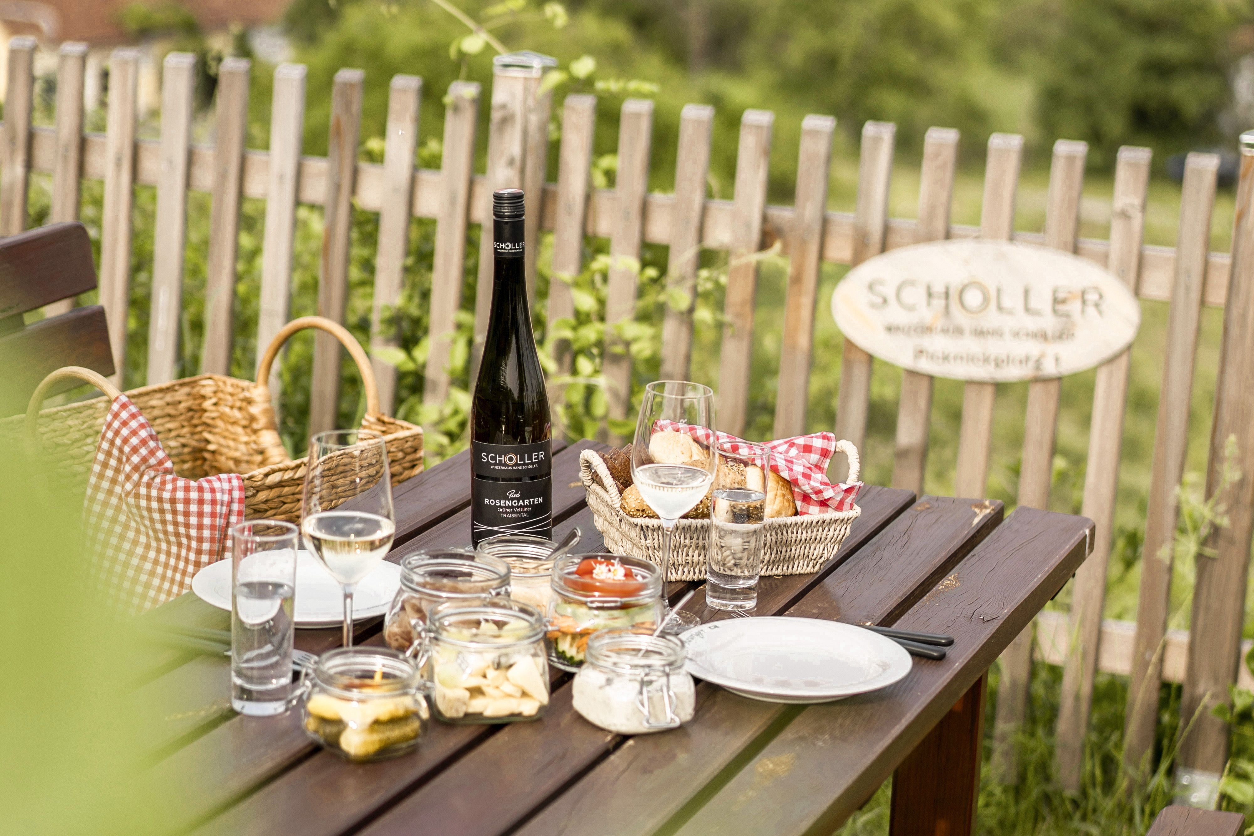 Picnic in the vineyard