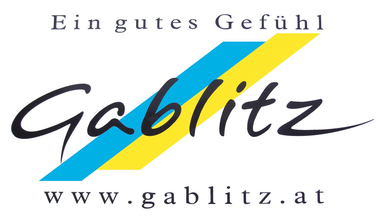 Logo of Gablitz with the slogan 'A good feeling'.